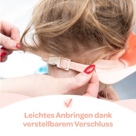 Windelstürmer® – Duschhaube Kinder –- eine Duschhaube für sorgenfreies Haare waschen Kinderschutz (Rosa)
