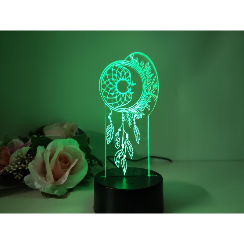 Optechvisual Dream Catcher with Moon as Night Light Sleeping Light