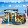 DIY Miniature House Kit, 3D Wooden Puzzle Seaside Coffee Shop