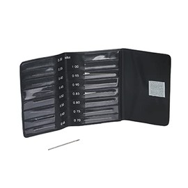 15 Piece HSS Mini Drill Bit Set for Precision Drilling (0.30mm to 1.00mm, Black)