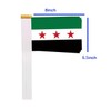 25 Packs Small Old Syria Flags on Handheld Stick，Miniature Old
