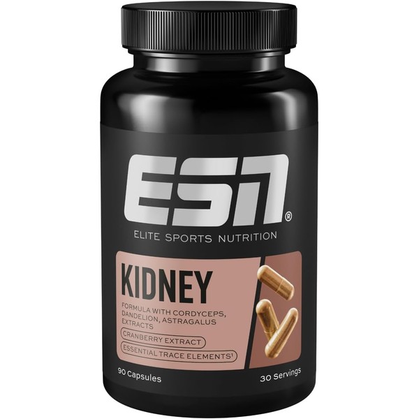 ESN Kidney Capsules, 90 Capsules, with Plant Extracts, Zinc, Manganese,