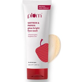 Gel limpiador facial iluminador con azafrán y papaya Mejora la piel Con vitamina B5 Combate la piel opaca Gel limpiador facial sin sulfatos, a base de gel y que no reseca Para todo tipo de