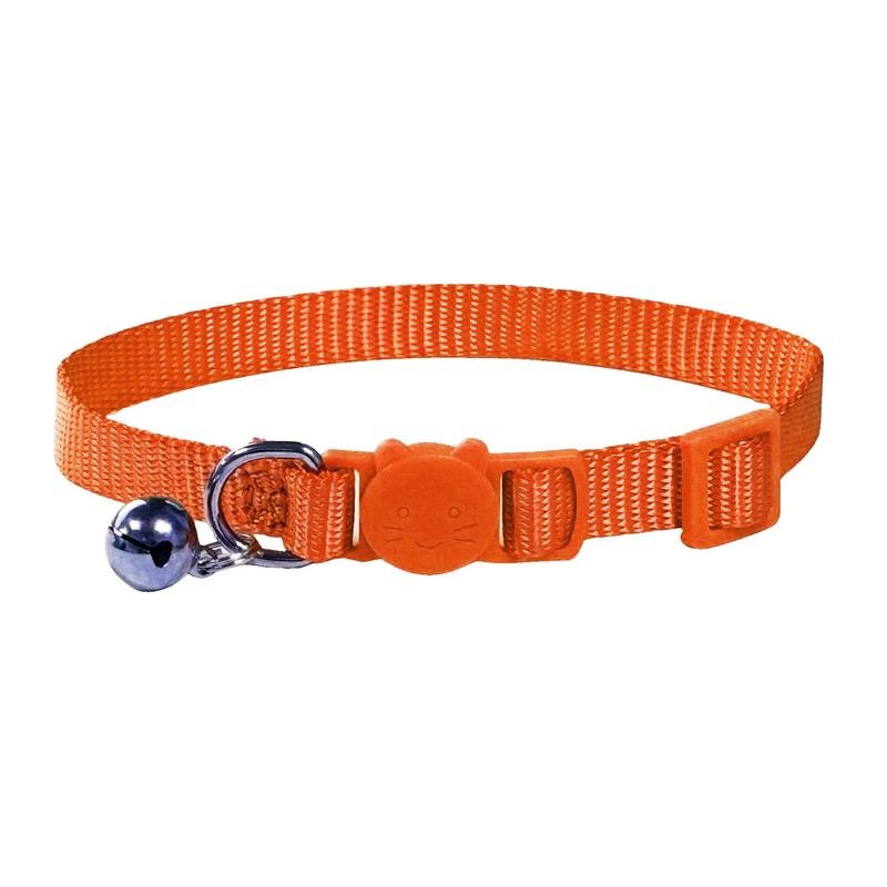 Vibrant Soft Nylon Kitten/Cat Collar with Bell and Safety Release