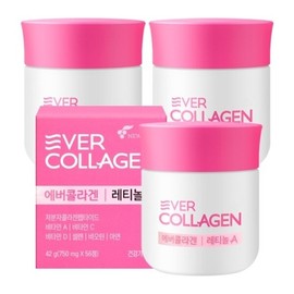 Ever Collagen Retinol A 750mg / 에버콜라겐 레티놀A 750mgX56정X3개  저분자콜라겐펩타이드20890278672009