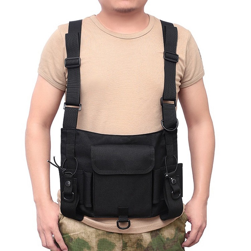 Multifunction Tool Combination Vest Backpack Reflective Strip Two Way Radio