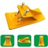 FUYEAR Tractor Bucket Protector,Ski Edge Protector,2pcs Yellow Heavy Duty Steel