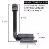 Pro Gate Supply 3/4" J-Bolt Gate Hinge | Heavy Duty