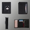 MATADOR Men's Leather Wallet with AirTag Compartment, Nappa Black, Modern