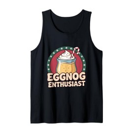 Eggnog Enthusiast Cute Christmas Drink Lover Holiday Tank Top