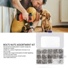 840Pcs Bolts Nuts Assortment Kit Metric M2.5 Assorted Cap Hex