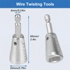 2PCS Wire Twisting Tools, Wire Twister Tool for Drill, 6MM