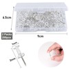 200pcs Transparent Push Pins, Plastic Head Drawing Poster Tacks Needle,