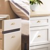 SHINY HANDLES 8 Pack Champagne Crystal Cabinet Knobs and Pulls