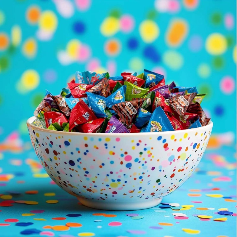 CrazyOutlet Popping Rock Candy Assortment - 1 Pound Box -