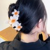 ZSPERKLA Pack of 4 Flower Hair Clips, Cute Acrylic Hair