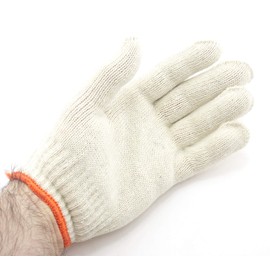 HAND ® Cotton Extra Thick General Purpose Moisturising Lining White Soft Gloves - 500g Thickness - Pack of 2 Pairs