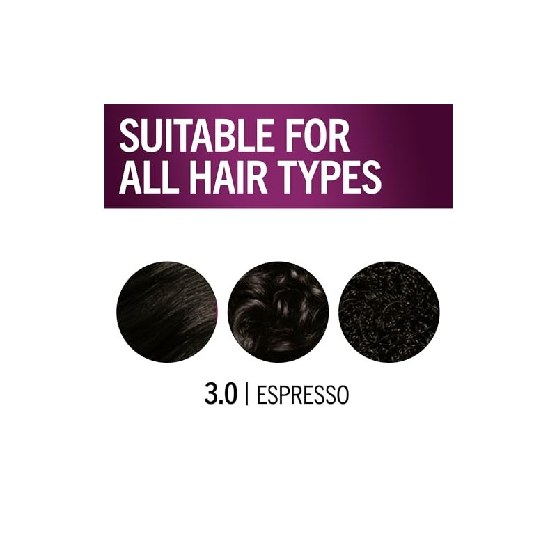 Schwarzkopf Keratin Color Permanent Hair Color Cream, 3.0 Espresso