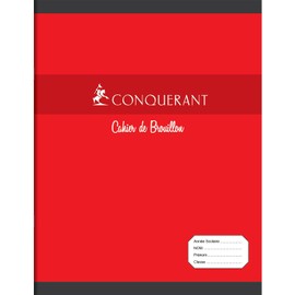 CONQUERANT SEPT Cahier de Brouillon, 48 Pages, 170 x 220 mm, Pack of 3