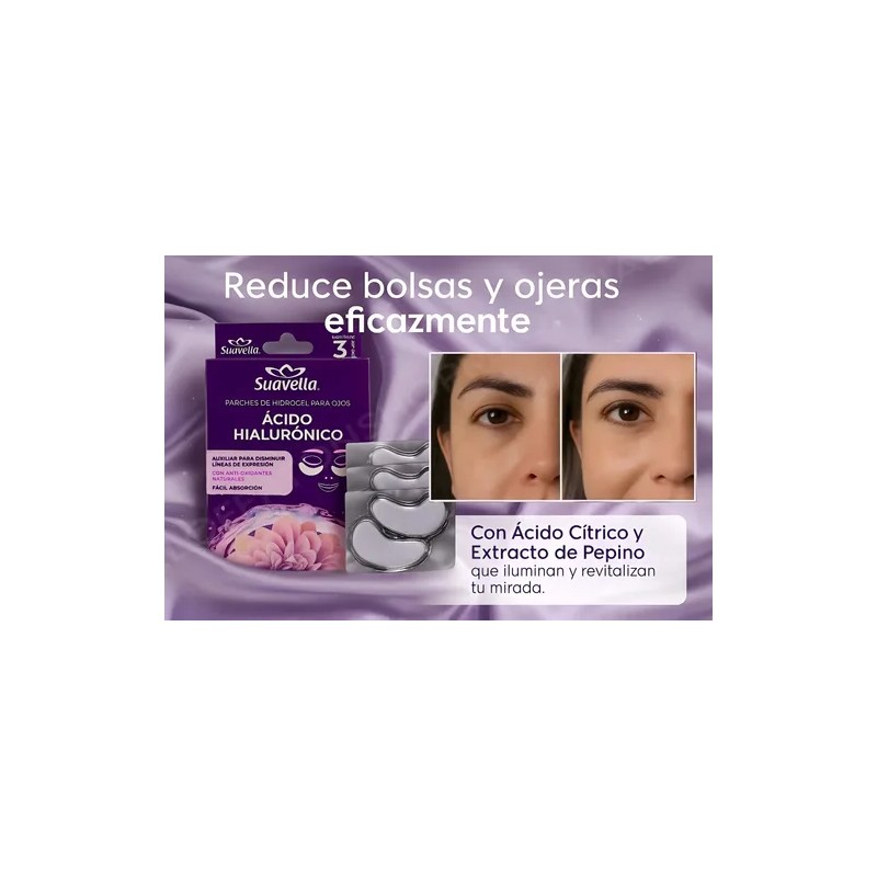 Parches De Hidrogel De Colageno Reduce Ojeras 3 Pzs