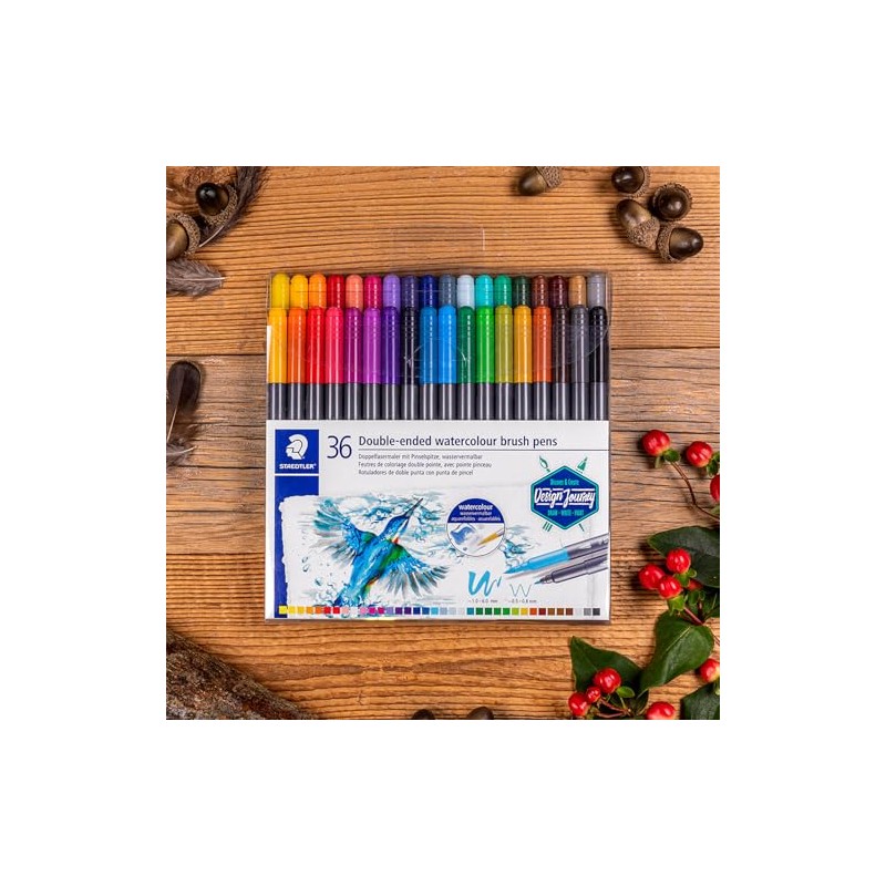 STAEDTLER Est. Marc. dos puntas acuarelable 36 Pzs