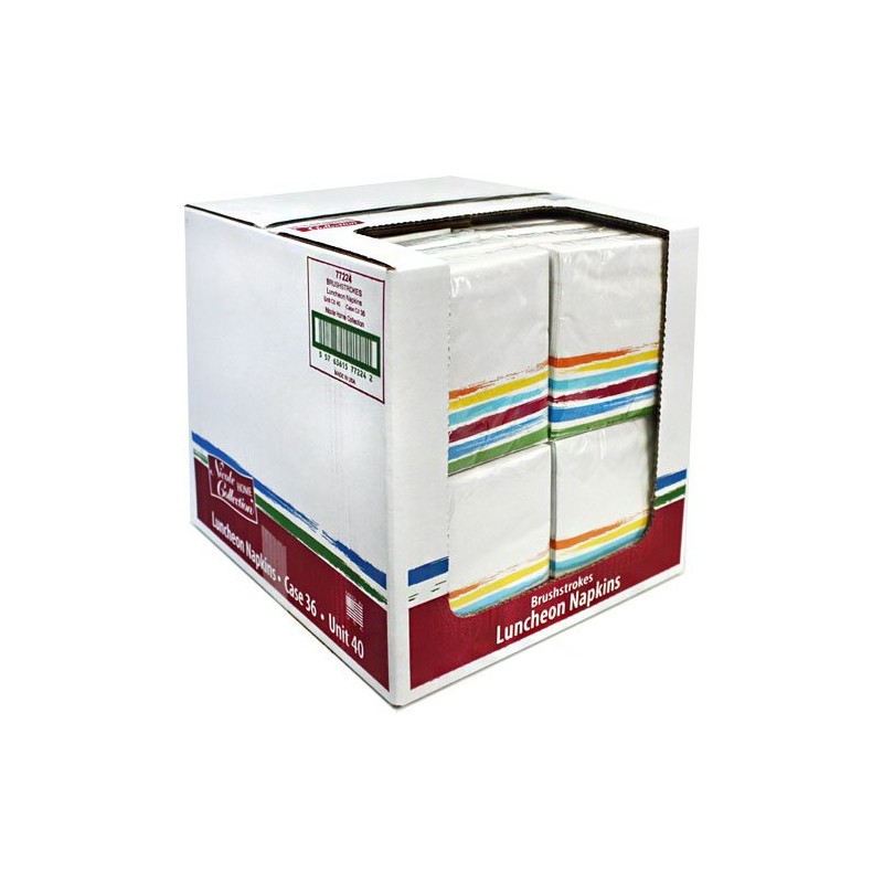 Nicole Home Collection Lunch Brushstrokes Collection | Pack of 40