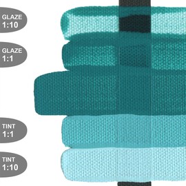 Fluid Acrylics by GOLDEN, Cobalt Turquoise, 16 fl. oz. Bottle, Professional Acrylic Paint, Semi-Opaque