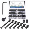 Glarks 141Pcs Baby Bed Crib Screws Hardware Replacement Kit, M6x20/