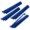 4 Pcs 18.7 Inch Dark Blue Acrylic Mahjong Tile Racks