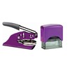 Hubco Premium Purple Notary Seal Embosser and Hubco Purple S-844
