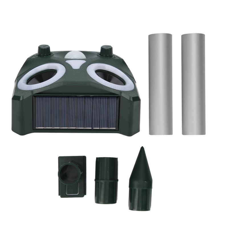 MultiFunctional Solar Ultrasonic Animal Repeller Outdoor Mouse Bird Repeller Device