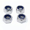 20Pcs M10 x 1mm Nylon Insert Hex Lock Nuts, 304