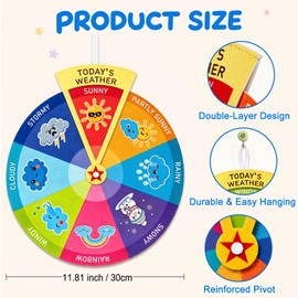 Weather Wheel for Kids Weather Chart for Classroom Preschool Decor