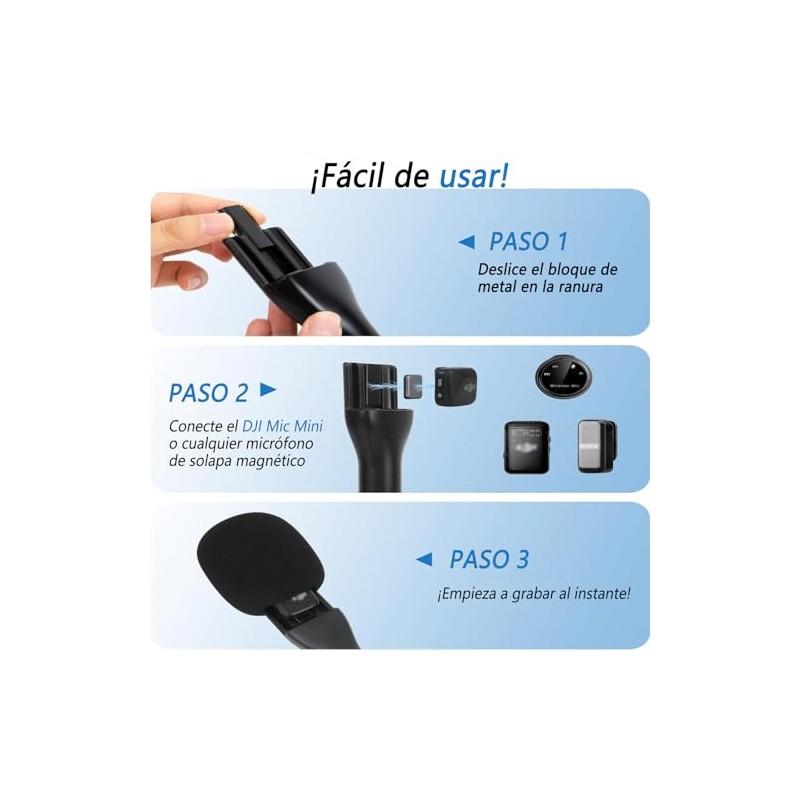 YOUSHARES Soporte para Microfono de Entrevista de Mano, para dji