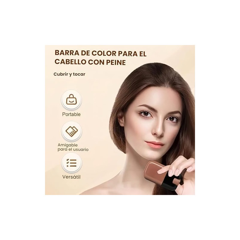 Tinte 2 en 1 con Peine – Retoque Rápido de