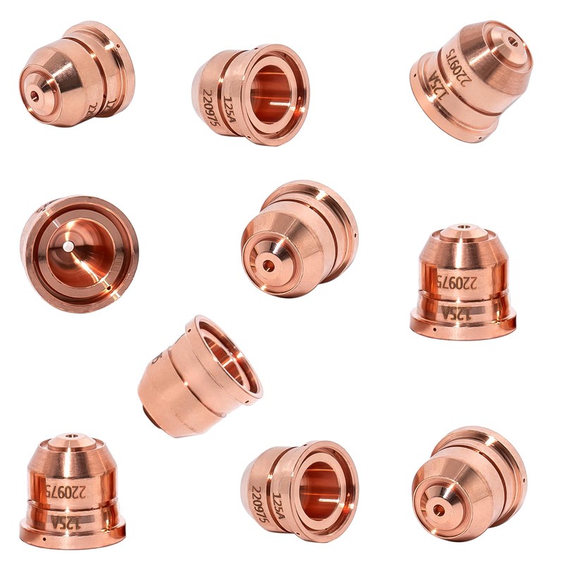 10PCS 220975 Nozzles Tips for 125A Plasma Cutting Torch Consumables,