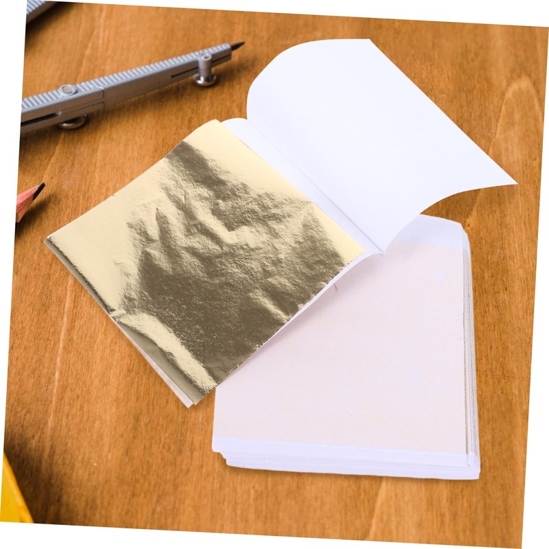 IWOWHERO Decoration 100pcs Gold Foil Sheets Foil Sheets for Crafts