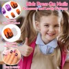 240 uñas postizas para niñas, uñas postizas acrílicas cortas de