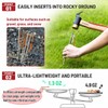AVOFOREST Heavy Duty Tent Stakes - Thick Titanium Camping Stakes