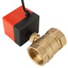 DC 24V 2 Way 3 Wire Brass Motorized Ball Valve