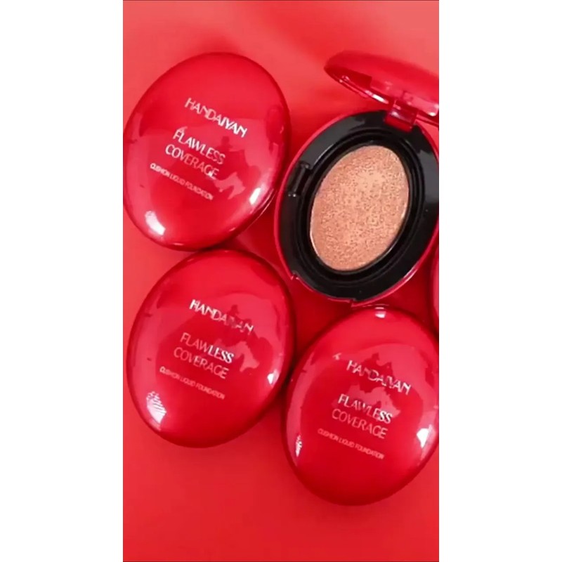 Hidratante Cushion Foundation Larga Duración Con Polvo Borla
