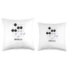 Renju Japanese Vintage Game Board Classic Strategy Tile Throw Pillow
