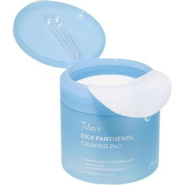 Ariul 7 Days Cica Panthenol Calming Pad – 24H Moisturizing & Soothing, Skin Barrier Care with Allantoin, Quick Skincare, Vegan Sheets, Korean Skin Care, 100 Counts, 135ml / 4.56 fl. oz