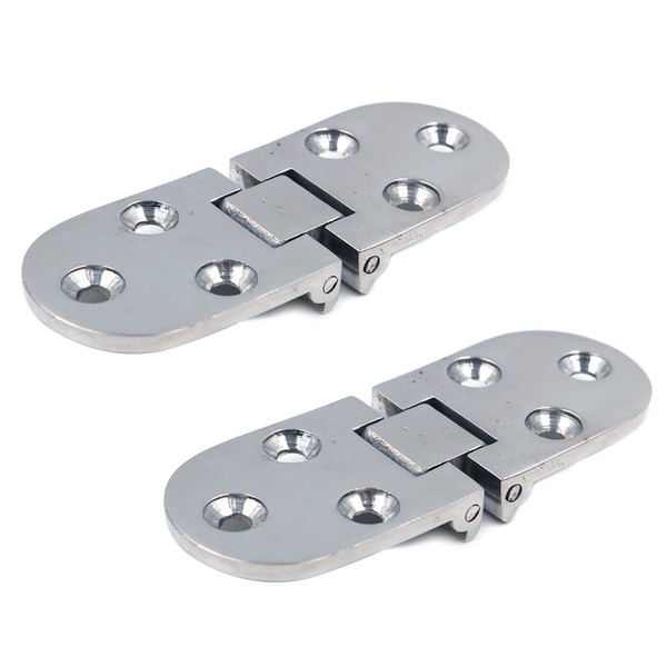 2X ZONADAH 316 Marine Stainless Steel Casting Hinges,80mmX30mm, Door Hinges