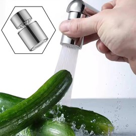 1 Pcs Big Angle Swivel Faucet Kitchen Sink Faucet Aerator 360-Degree Swivel Adjustable Sink Faucet Perfect for Kitchen Bathroom Shower