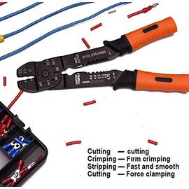 HARDEN 660666, 66Pcs Multi Functional Wire Stripper Set, Cutter, Crimper