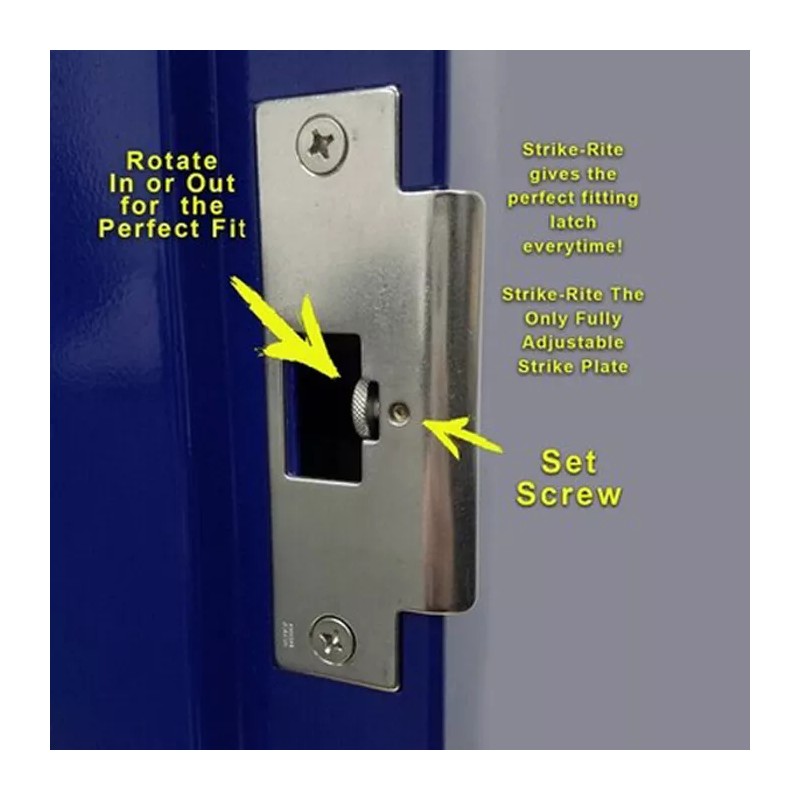 Strike-Rite ASA Adjustable Strike Plate All Stainless Steel Construction