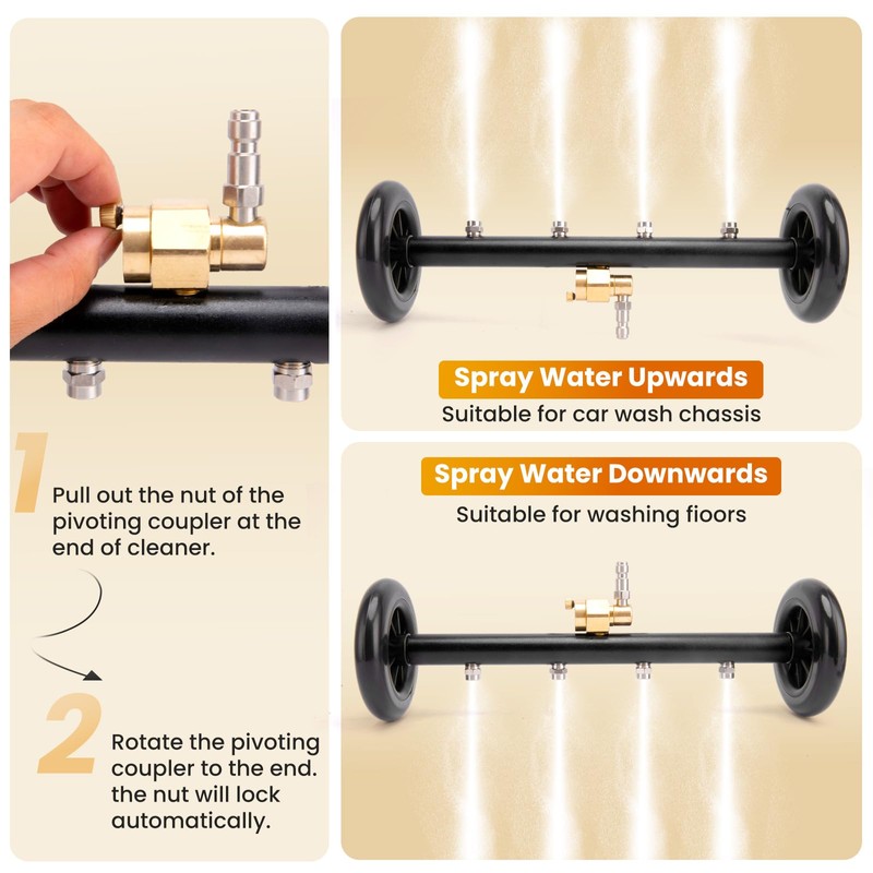 Undercarriage Pressure Washer Attachment, Pressure Washer Undercarriage Cleaner Attachment Include