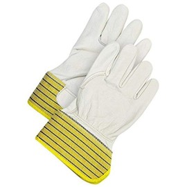 Bob Dale 40-9-2525-XL Full Grain Leather Fitter Glove Combo with 2.75" Safety Cuff C-100 Thiosulfate, X-Large, Yellow