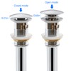 Bathroom Sink Pop Up Drain Kit Vessel Push Button Drain
